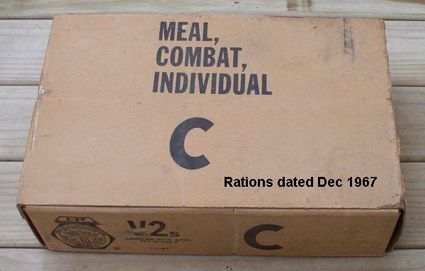 The Chow Line - Nestled amongst original components from a 1955 and 1957 Ration  Combat Individual (RCI) it is quite difficult to pick out which is the  replacement can I made for